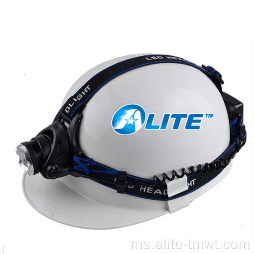 Lampu Helmet Aluminium Perlombongan Saftey Lampu Helmet